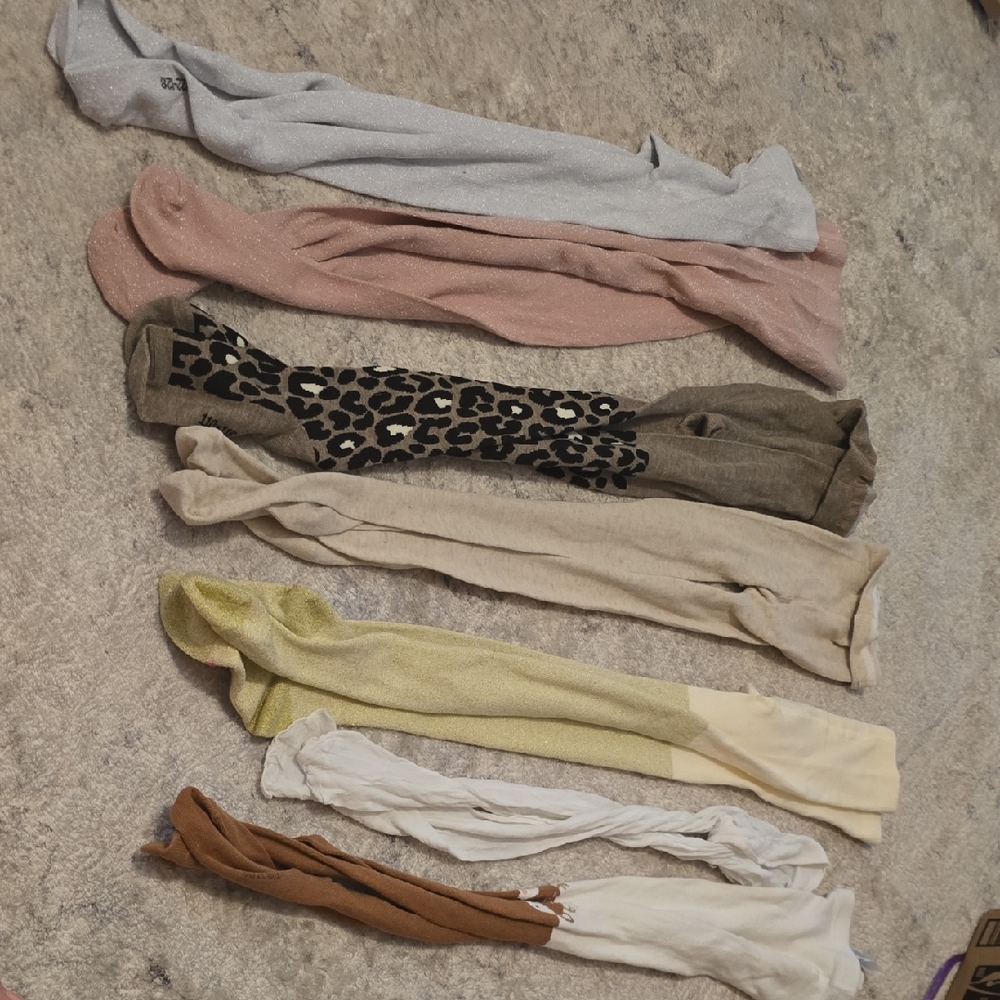 Mixed Women's Tights & Over-the-Knee Socks - Neutral & Pastel Bundle